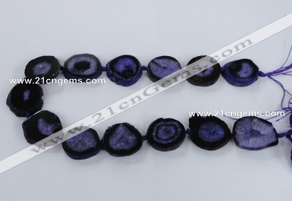 CNG2531 15.5 inches 20*25mm - 25*35mm freeform druzy agate beads