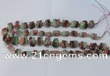 CNG2546 8*12mm – 13*18mm tube druzy quartz beads wholesale