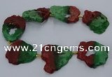 CNG2551 15.5 inches 30*40mm - 45*50mm freeform druzy agate beads