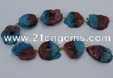 CNG2552 15.5 inches 30*40mm - 45*50mm freeform druzy agate beads