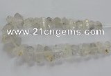 CNG2577 15.5 inches 10*20mm - 15*35mm faceted nuggets white crystal beads