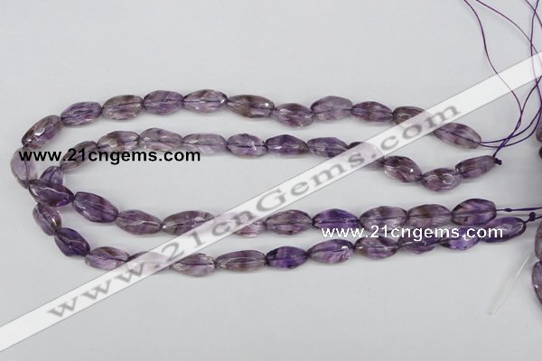 CNG26 15.5 inches 10*20mm faceted nuggets amethyst gemstone beads