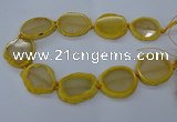 CNG2608 15.5 inches 30*35mm - 40*45mm freeform agate beads