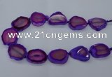 CNG2609 15.5 inches 30*35mm - 40*45mm freeform agate beads