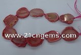 CNG2610 15.5 inches 30*35mm - 40*45mm freeform agate beads