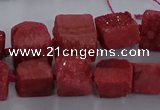 CNG2620 15.5 inches 10*12mm - 14*16mm nuggets druzy agate beads