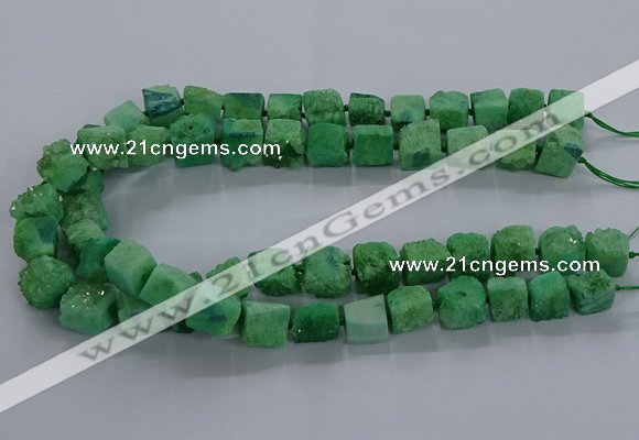 CNG2622 15.5 inches 10*12mm - 14*16mm nuggets druzy agate beads