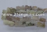 CNG2631 15.5 inches 20*25mm - 23*42mm freeform druzy amethyst beads