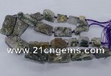 CNG2632 15.5 inches 18*25mm - 20*40mm freeform druzy amethyst beads