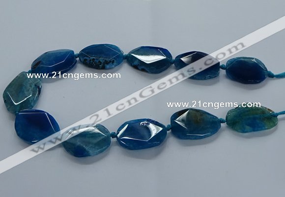 CNG2639 15.5 inches 22*30mm - 25*35mm freeform agate beads