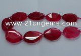 CNG2643 15.5 inches 25*35mm - 30*40mm freeform agate beads