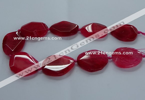 CNG2643 15.5 inches 25*35mm - 30*40mm freeform agate beads