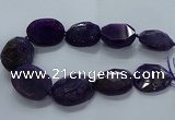 CNG2648 15.5 inches 30*38mm - 40*50mm freeform agate beads