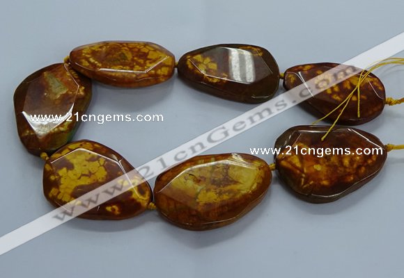 CNG2653 15.5 inches 38*48mm - 42*55mm freeform agate beads