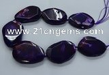 CNG2654 15.5 inches 38*48mm - 42*55mm freeform agate beads