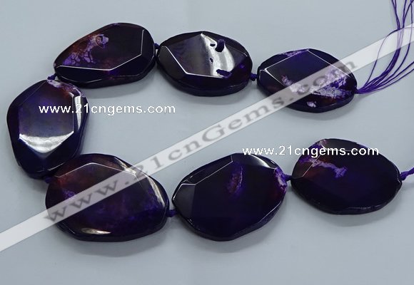 CNG2654 15.5 inches 38*48mm - 42*55mm freeform agate beads