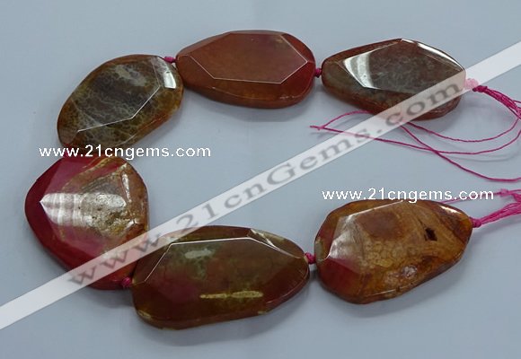 CNG2655 15.5 inches 38*48mm - 42*55mm freeform agate beads