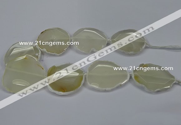 CNG2661 15.5 inches 30*40mm - 40*55mm freeform agate beads