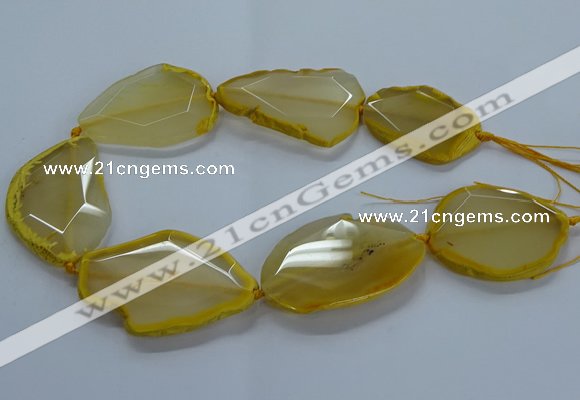 CNG2662 15.5 inches 35*45mm - 40*55mm freeform agate beads