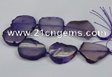 CNG2663 15.5 inches 30*40mm - 40*55mm freeform agate beads