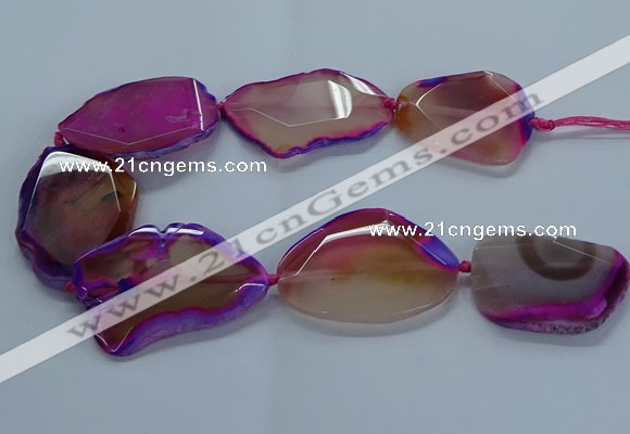 CNG2664 15.5 inches 35*45mm - 40*55mm freeform agate beads