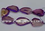 CNG2665 15.5 inches 30*40mm - 40*55mm freeform agate beads