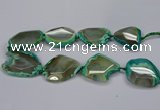 CNG2667 15.5 inches 30*40mm - 40*55mm freeform agate beads