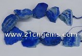 CNG2679 15.5 inches 30*40mm - 40*50mm freeform druzy agate beads