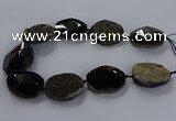 CNG2686 15.5 inches 28*40mm - 30*42mm freeform agate beads