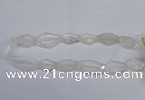 CNG2710 15.5 inches 18*25mm - 25*35mm freeform white crystal beads