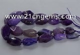 CNG2732 15.5 inches 15*30mm - 20*40mm nuggets agate beads