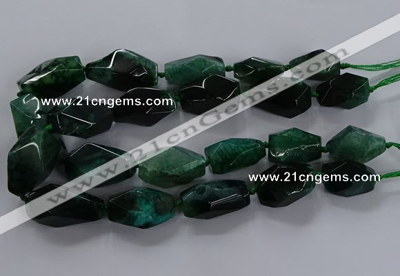 CNG2736 15.5 inches 15*30mm - 20*40mm nuggets agate beads