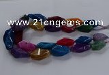 CNG2737 15.5 inches 15*30mm - 20*40mm nuggets agate beads