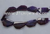 CNG2741 15.5 inches 28*40mm - 30*45mm freeform agate beads