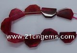 CNG2742 15.5 inches 28*40mm - 30*45mm freeform agate beads