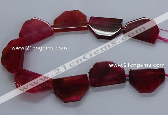 CNG2742 15.5 inches 28*40mm - 30*45mm freeform agate beads