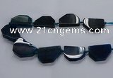 CNG2743 15.5 inches 28*40mm - 30*45mm freeform agate beads