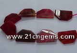 CNG2748 15.5 inches 30*45mm - 35*50mm freeform agate beads