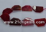 CNG2748 15.5 inches 30*45mm - 35*50mm freeform agate beads