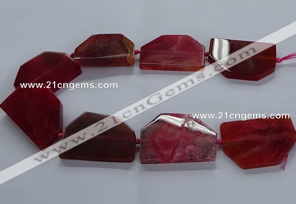 CNG2748 15.5 inches 30*45mm - 35*50mm freeform agate beads