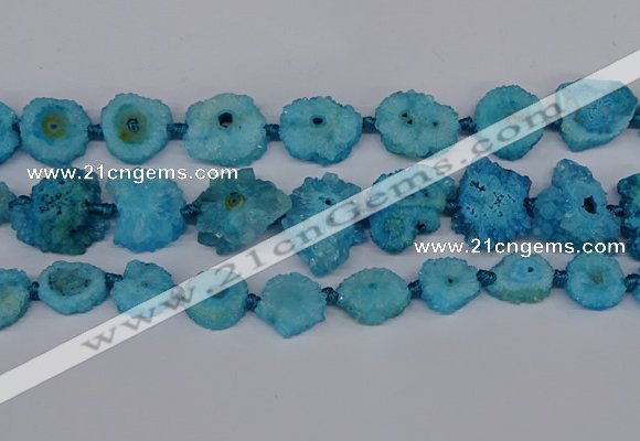 CNG2764 15.5 inches 15*20mm - 25*30mm freeform druzy agate beads