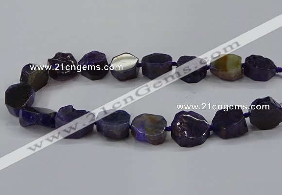 CNG2769 15.5 inches 20*22mm - 22*26mm freeform agate beads