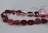 CNG2770 15.5 inches 20*22mm - 22*26mm freeform agate beads