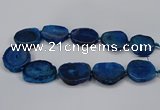 CNG2778 15.5 inches 30*35mm - 35*40mm freeform agate beads