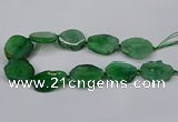 CNG2779 15.5 inches 30*35mm - 35*40mm freeform agate beads