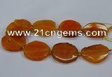 CNG2784 15.5 inches 35*40mm - 45*50mm freeform agate beads