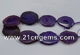 CNG2785 15.5 inches 35*40mm - 45*50mm freeform agate beads