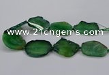 CNG2788 15.5 inches 35*40mm - 45*50mm freeform agate beads