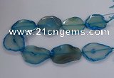 CNG2792 15.5 inches 30*40mm - 40*55mm freeform agate beads