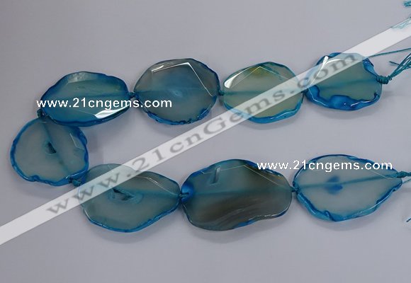 CNG2792 15.5 inches 30*40mm - 40*55mm freeform agate beads